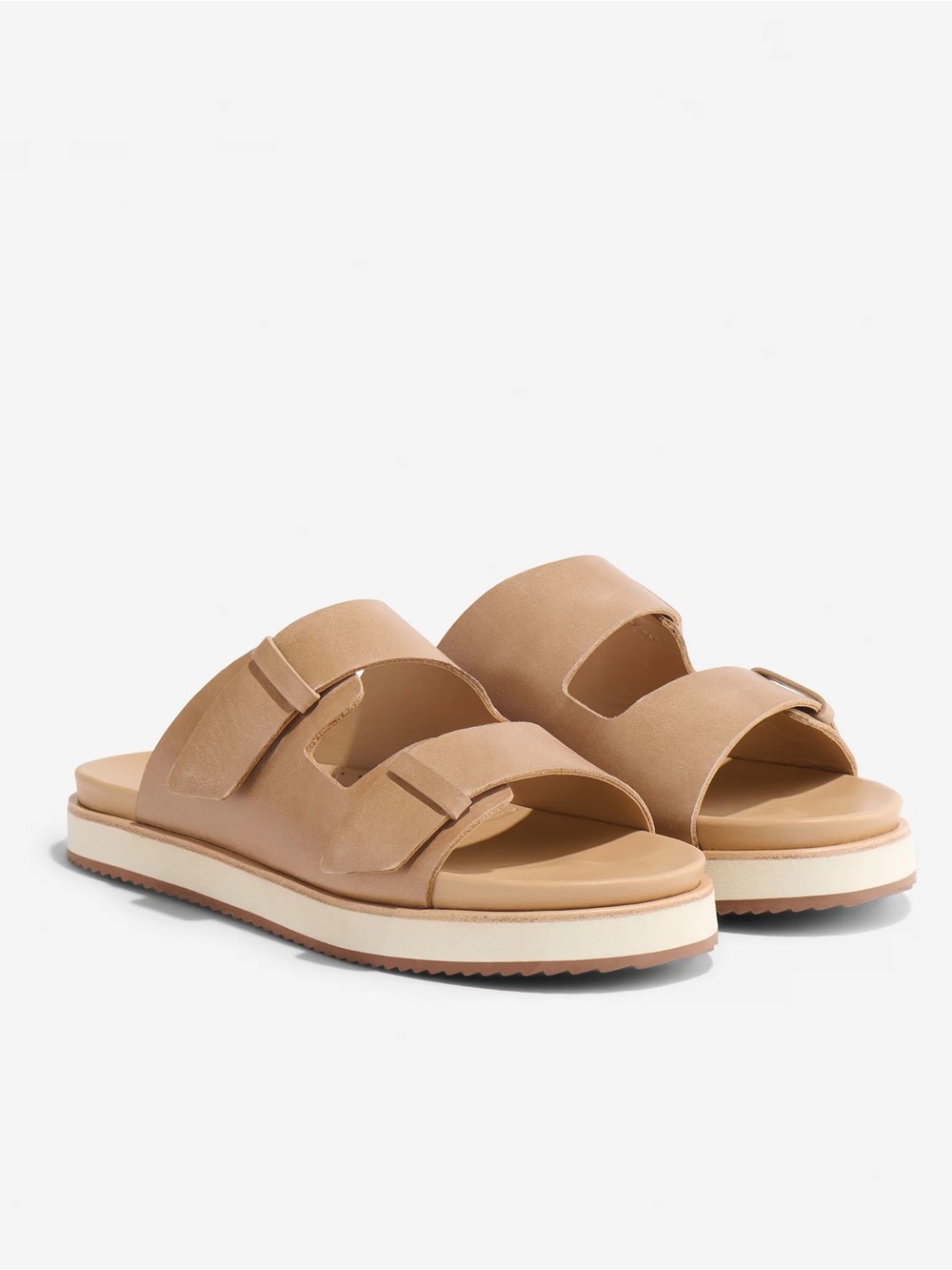 Nisolo Ella Platform Slide Almond